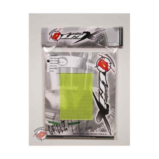 Grillz ventilation grille for karting and racing helmet colour neon yellow