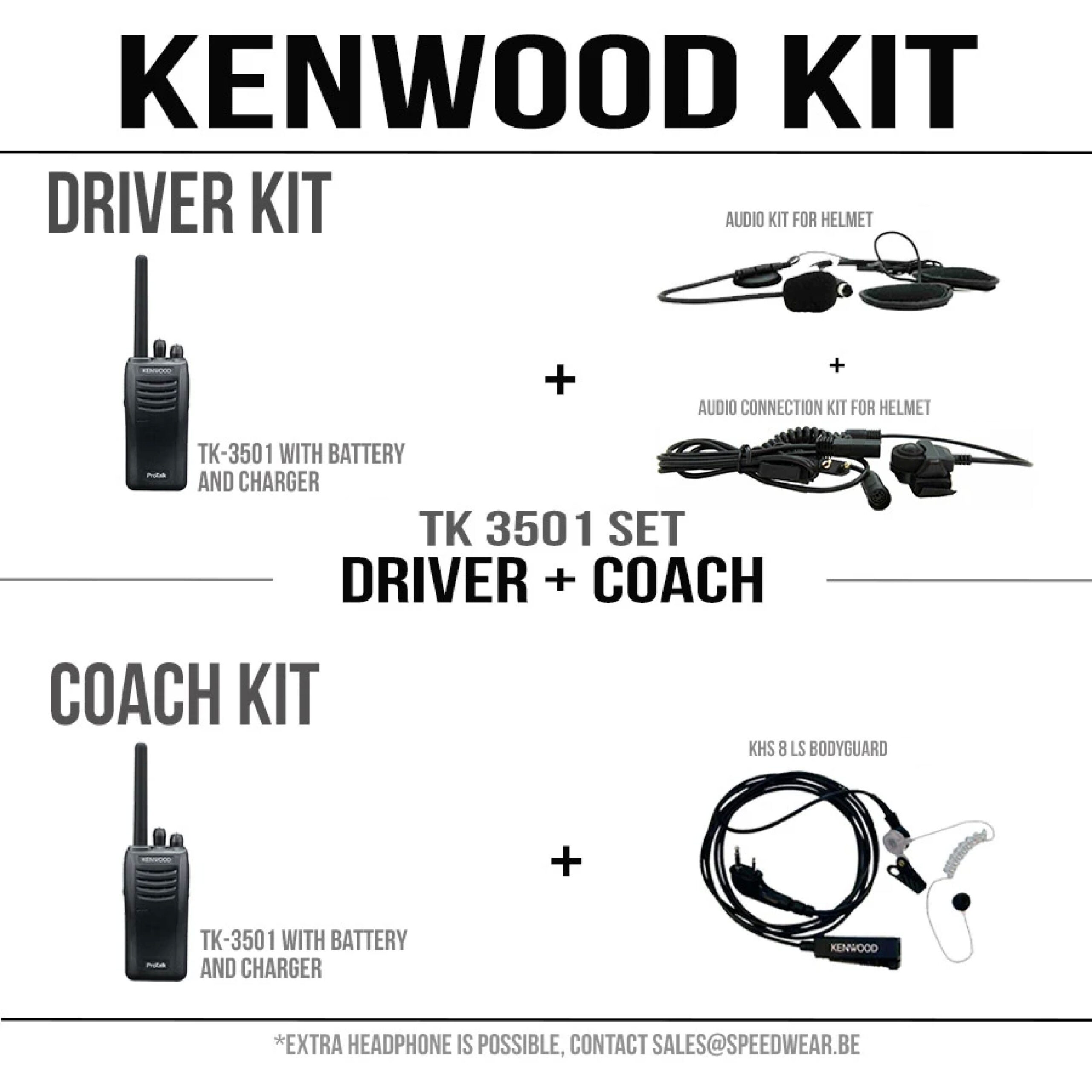 Kenwood communicatie KARTING