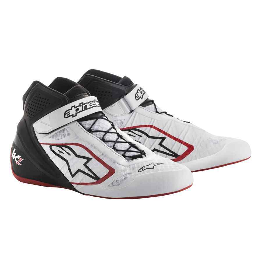 Alpinestars schoenen voor karting Tech 1 KZ wit zwart rood