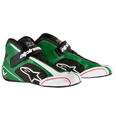 Alpinestars Tech 1-KX Kart schoenen groen wit rood
