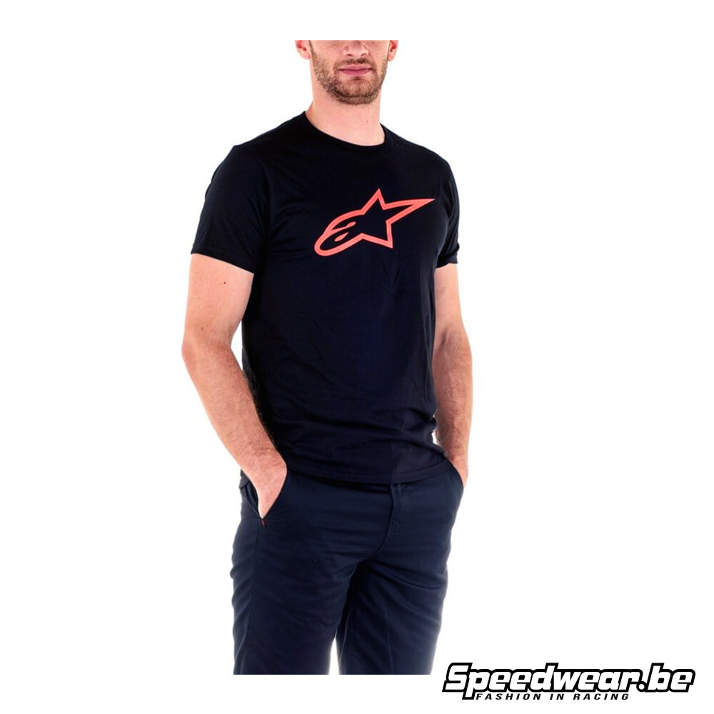 Alpinestars Ster Tee - zwart rode T-shirt voor mannen
