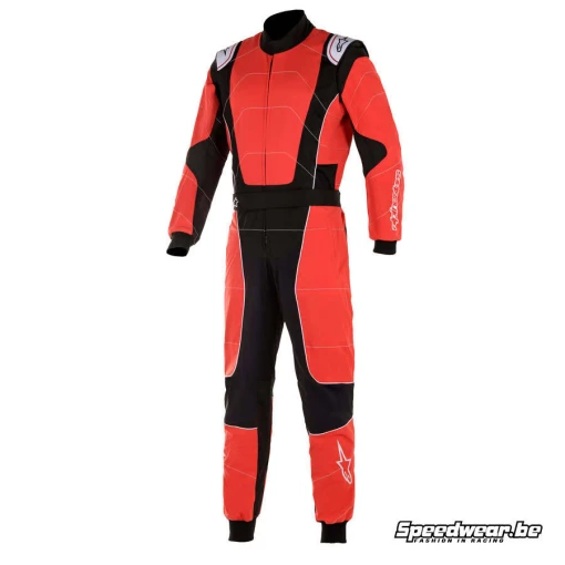 Alpinestars KMX-3 V2 racing suit for karting - Red Black White