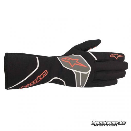 Alpinestars Tech 1-Race V2 handschoen voor autosport- Zwart Rood