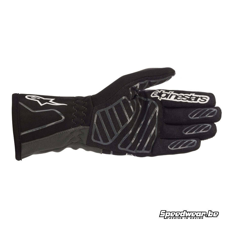 Alpinestars Tech 1 K v2 handschoen - Zwart Anthraciet Achterzijde