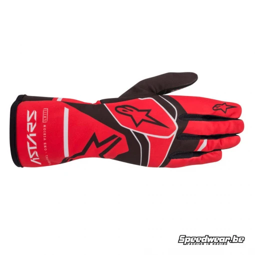 Alpinestars Tech 1-K Race V2 Solid handschoen - Rood Zwart Grijs