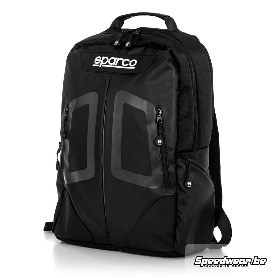 Sparco backpack STAGE modieuze rugzak zwart grijs