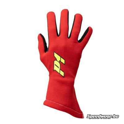 P1 Apex comfortabele handschoen voor autosport kleur Rood