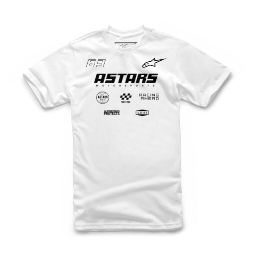 Alpinestars RACING AHEAD logos weiß - Herren T-Shirt
