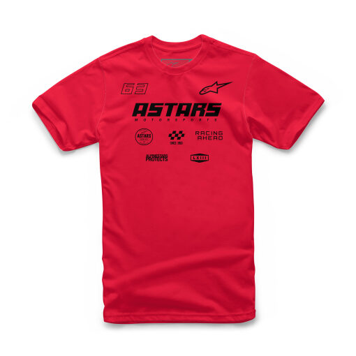 Alpinestars RACING AHEAD logo's Red - mannen T-shirt