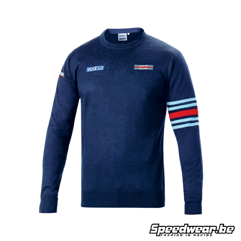 Sparco Martini Racing Crewneck Sweatshirt Blue