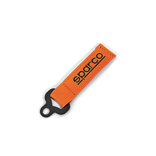 Sparco Orange Leather Key ring