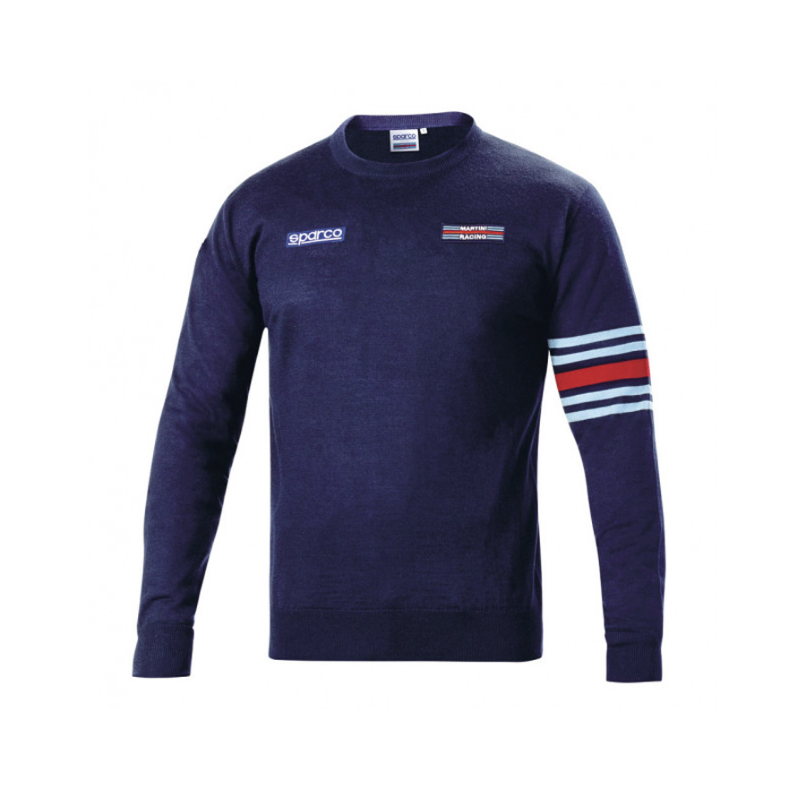 Sparco Martini Racing Wollen Crewneck Sweater Navy