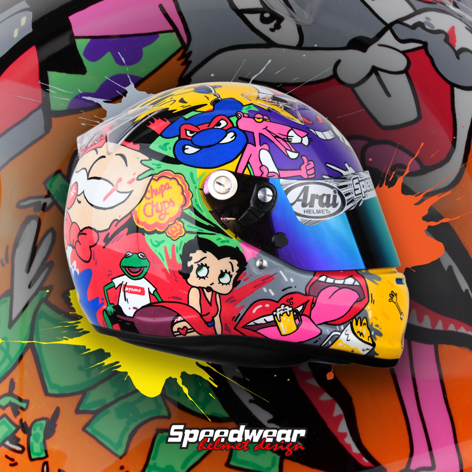 SpeedPaint CARTOON by Speedwear Arai Helmet