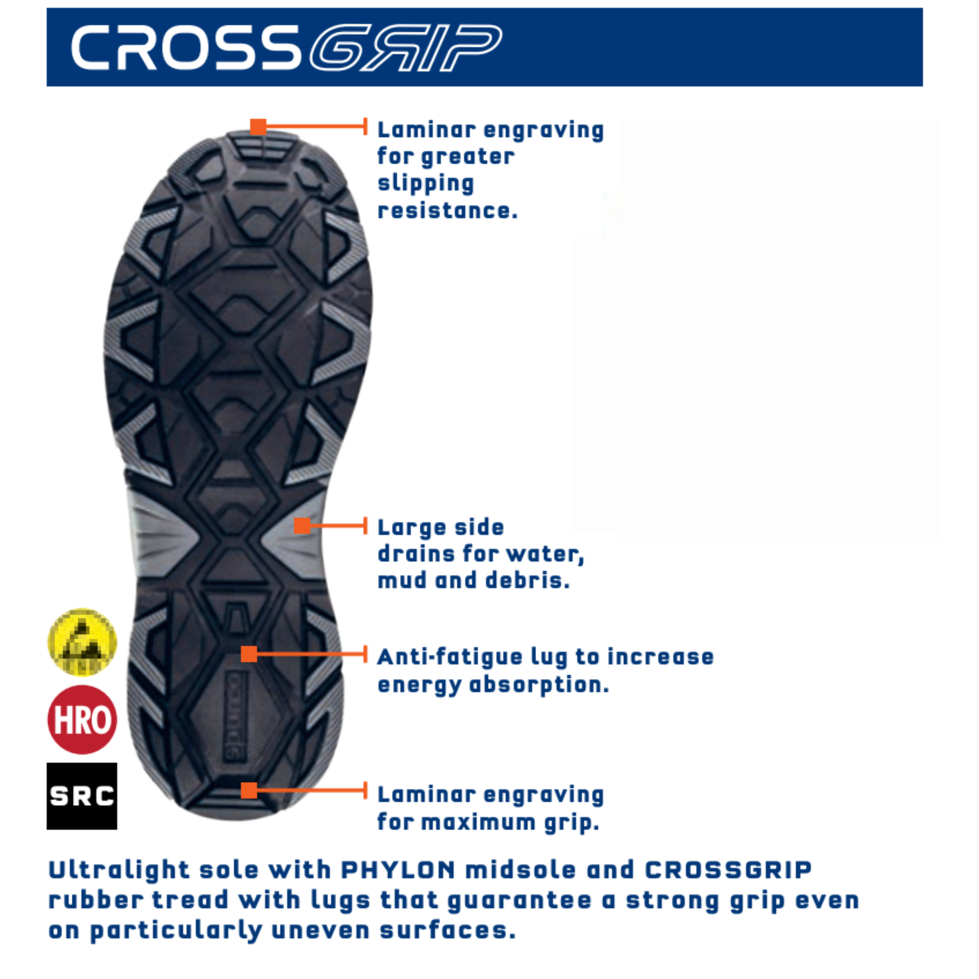 Cross Grip zool - Sparco Workwear