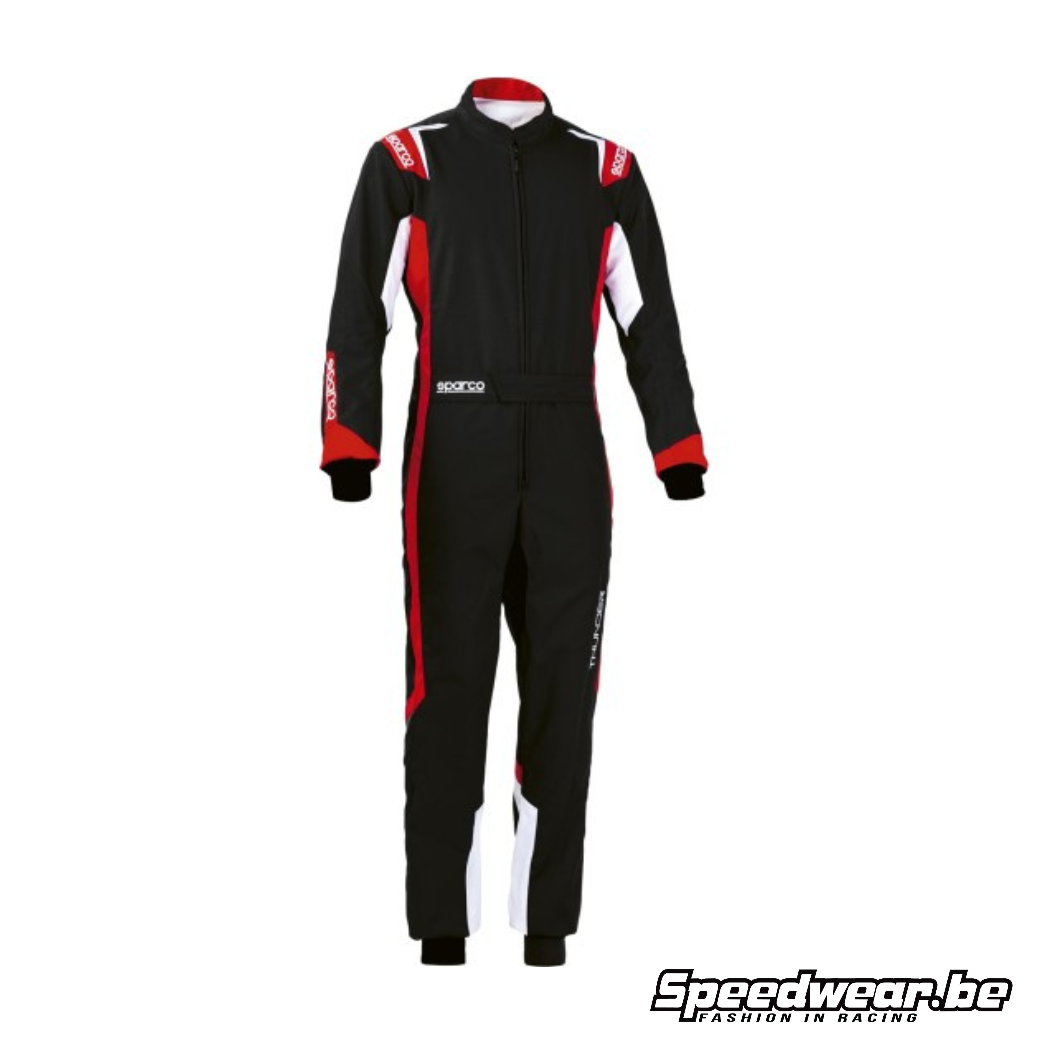 Sparco THUNDER karting overall met rood