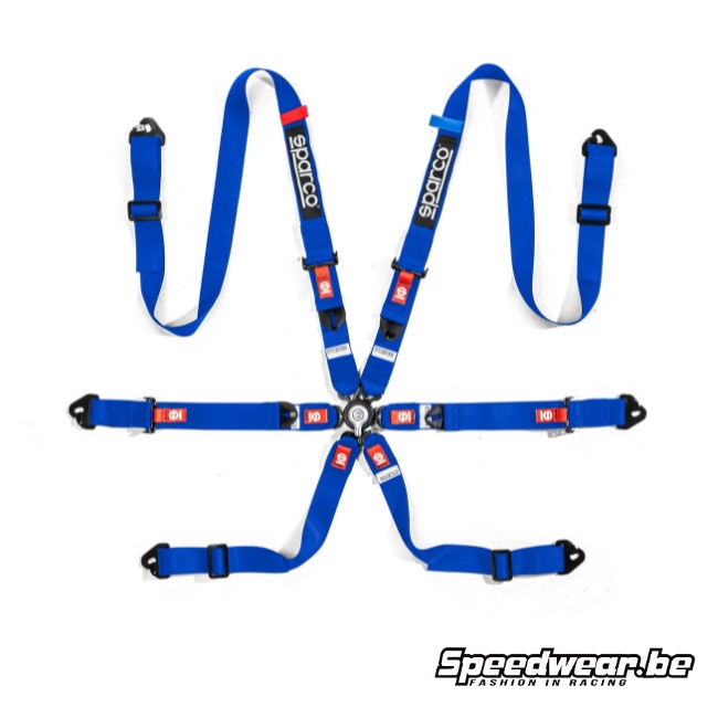 Sparco Harnais de ceinture H-2 PU blue