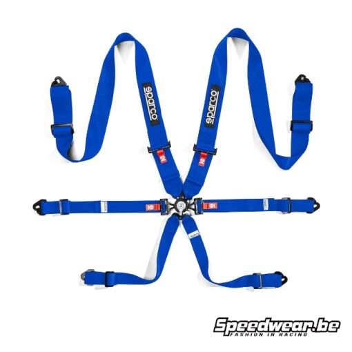 Sparco Belt harness H-3 STEEL Blue