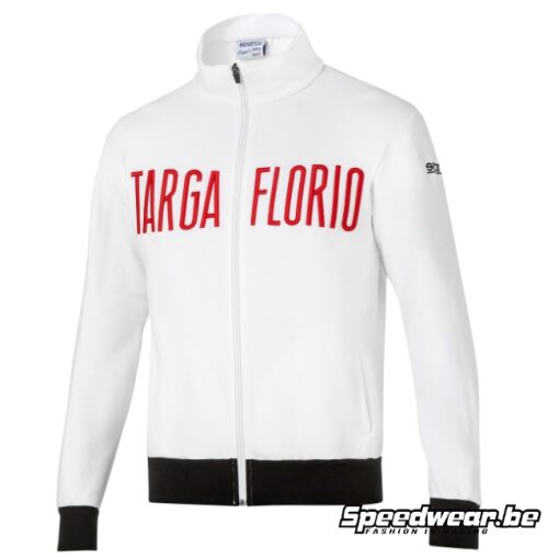 Sparco Targa Florio Zip Up White